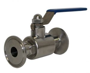 1" Stainless Steel 304 Three way Clamp Connection T Type Sanitary Ball valve 